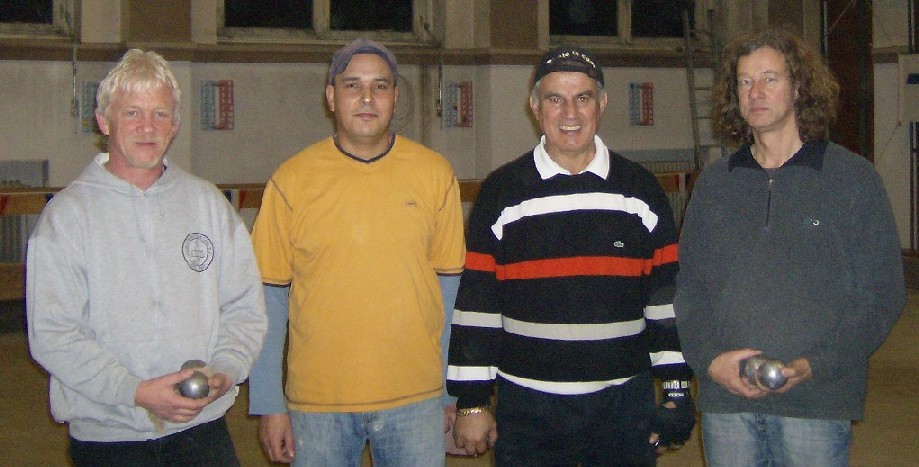 Hubert Vhning, Tarek Iben Lahouel, Latif Barqawi und Detlev Goedecke